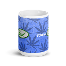 Load image into Gallery viewer, Vote for Bud Blue Denim Green Patch Mug