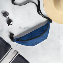 Load image into Gallery viewer, Righteous Bud&#39;s Blue Cannabis Leaf Fanny Pack