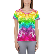 Load image into Gallery viewer, Righteous Bud&#39;s Flower Power Women&#39;s Athletic T-shirt