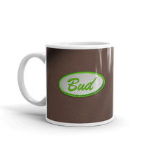 Load image into Gallery viewer, Green and Brown Shop Shirt Bud Mug