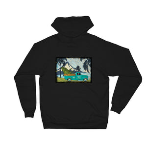 Classic Pickup Truck Cannabis Unisex Fleece Hoodie