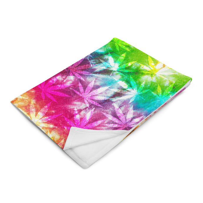 Righteous Bud's Cozy Flower Power Throw Blanket