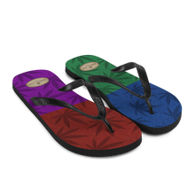 Load image into Gallery viewer, Righteous Bud&#39;s Four Squares Flip-Flops