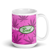Load image into Gallery viewer, Vote for Bud Mug Pink Leaf / Pink Hemp