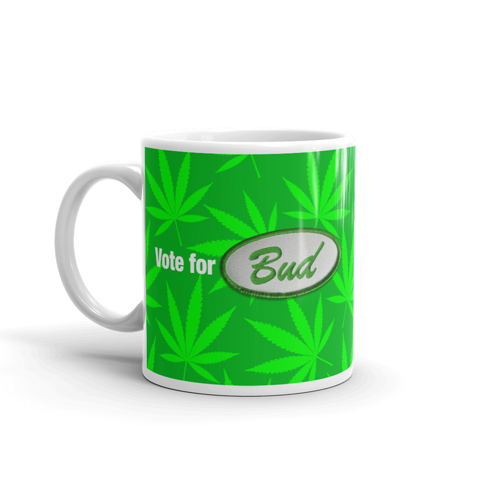 Righteous Bud's Vote for Bud Mug – Green Bud