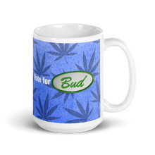 Load image into Gallery viewer, Vote for Bud Blue Denim Green Patch Mug