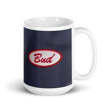 Load image into Gallery viewer, Bud&#39;s Blue Shop Shirt Mug