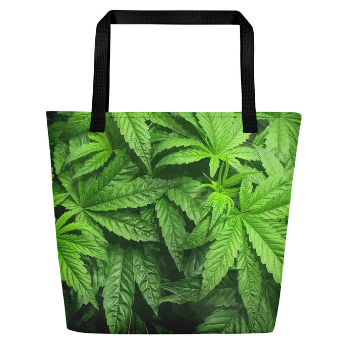 Righteous Bud's Leafy Green Beach Bag