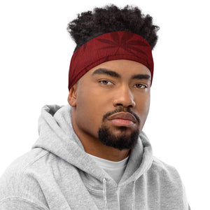 Righteous Bud's Red Pot Leaf Neck Gaiter