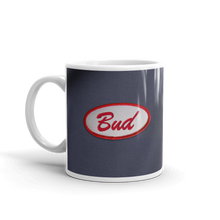 Load image into Gallery viewer, Bud&#39;s Blue Shop Shirt Mug