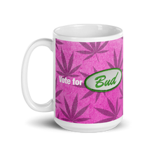 Load image into Gallery viewer, Vote for Bud Mug Pink Leaf / Pink Hemp