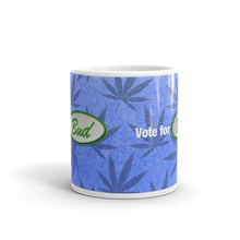 Load image into Gallery viewer, Vote for Bud Blue Denim Green Patch Mug