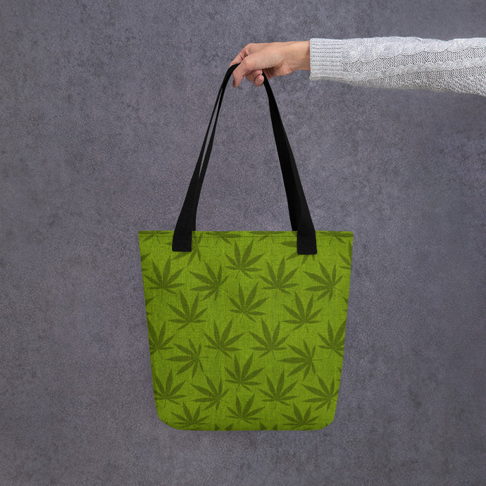 Righteous Bud's Green Pot Theme Tote Bag