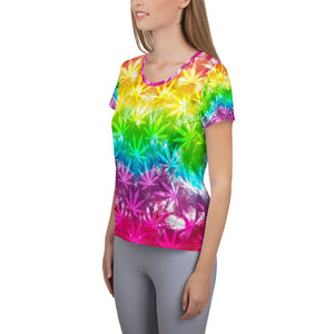 Righteous Bud's Flower Power Women's Athletic T-shirt