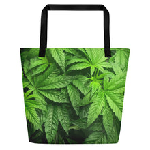 Load image into Gallery viewer, Righteous Bud&#39;s Leafy Green Beach Bag