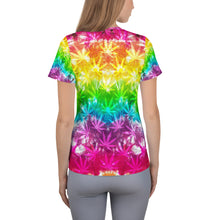 Load image into Gallery viewer, Righteous Bud&#39;s Flower Power Women&#39;s Athletic T-shirt